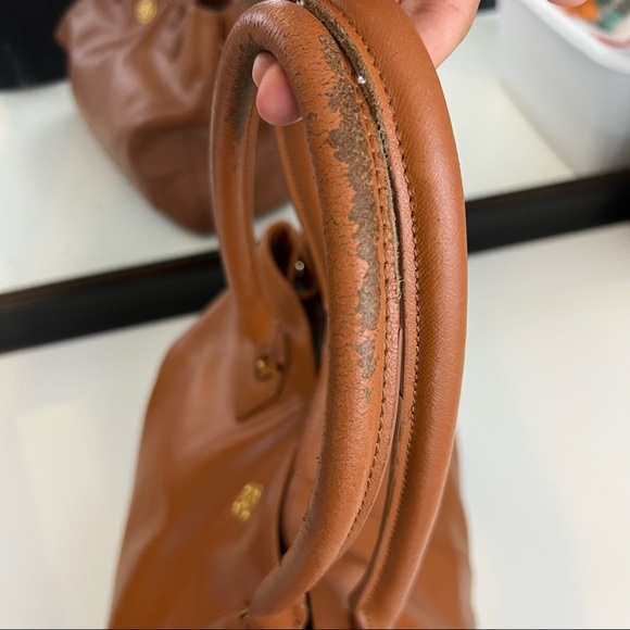 Tory Burch Robinson Brown Leather Large Tote Bag - Picture 6 of 16